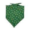 Vêtements pour chiens 9 pièces ST Patrick's Day Bandana trèfle fournitures pour animaux de compagnie accessoires vert Bandanas écharpe petit chat chiot