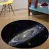 Carpets Round Plush Soft Carpet 3D Print Earth Moon Mars Galaxy Anti-slip Floor Mat Home Decor Kids Room Rug Computer Chair Mats