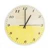 Orologi da parete Orologio nordico Soggiorno Pittura decorativa Orologio semplice in vetro muto Camera da letto Orologio minimalista al quarzo silenzioso Design moderno Ufficio