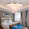 펜던트 램프 포스트 모던 미니멀리스트 따뜻한 낭만적 인 방 침실 조명 성격 창조적 모델 유리 샹들리에