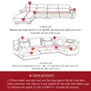 Stuhlhussen Sofa Line All-Inclusive Elastic Stretch Couchbezug Schnitt-L-förmiger Sessel Einzel-/Zwei-Drei-Vier-Sitzer