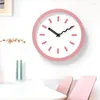 Horloges murales moderne en plastique coloré horloge mignon salon décoration de la maison Table cadeau créatif enfants chambre silencieux