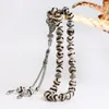 Strand Beaded Strands Agate Tasbih Natural Stone Silver Tassel 33 66 99 Prayer Beads Islamic Fashion Muslim RosaryBeaded