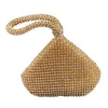 Evening Bags Luxury Purse Small Zipper Glitter Triangle Women Handbag Wedding Rhinestone Gift Bag Party Fashion Bling Prom Clutch