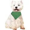 Vêtements pour chiens 9 pièces ST Patrick's Day Bandana trèfle fournitures pour animaux de compagnie accessoires vert Bandanas écharpe petit chat chiot