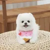 Hundkläder 2023ins Korea högkvalitativa husdjursbandanor krage hundar katter söta glass tvättbara haklappar halsduk för valp accessorie
