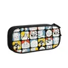 Cosmetic Bags Cuphead Character Team Potlood Cases For Boy Girl Big Capaciteit Mugman Video Game Pen Box School Supplies
