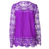 Women's Blouses Est Women'S Round Neck Solid Color Casual Loose Comfortable Sexy Shirt With Lace