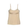 Camisoles Tanks Kayotuas Women Camisole Summer Lace Padded Topsシームレスソリッドタンクストラップスリープウェアナイトウェアパジャマソフトアンダーウェア