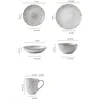 Plates Nordic Ceramic Embossed Dinner Plate White Porcelain Tableware Kitchen Dessert Dish Home Retro Steak Rice Bowl Coffee Mug