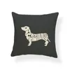 Pillow Case Satin Pillows Pillowcase For Curly Hair Sausage Dog Christmas Dwarf H Digital Printed Household Linen