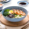 ボウルズ日本風のヌードルスープボウル絶妙な高価な食器軽量で豪華なセラミックの家庭