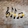 Candle Holders Music Note Candlestick Creative Holder Wall Hanging Decor Home Decoration Wedding Dinner Ornaments Office Crafts Gifts