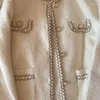 여자 니트 여성 우아한 모방 밍크 캐시미어 스웨터 재킷 스프링 가을 패션 짧은 니트 카디건 O- 넥 긴 소매 작은