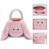 Favor Favor Fuzzy Long Ears Long Bucket Plexh Plexh Bunny Gift Bags Cestas de Páscoa BB0121