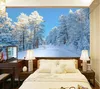 Wallpapers Custom 3D Wallpaper Walls HD Snow Scene 3 D For Any Room Background Po Abstract