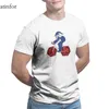 Camas de camisetas masculinas Bicicleta de equitação com rodas de dados de 20 lados T-shirt moda punk manga curta de manga curta Hip-hop plus size roupas 24982