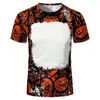 남자 티셔츠 승화 빈 폴리 에스터 티셔츠 성인 키즈 여름 캐주얼 반소매 라운드 넥 탑스 티셔츠 의류 DIY 맞춤형
