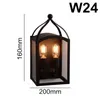 Wall Lamp American Loft Industrial Wind Creative Retro Glass Box Waterproof Outdoor Nordic Balcony Porch Aisle Light