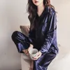 Women's Sleepwear Satin Velvet Winter Women Pajamas Sets Plus Size 5XL Sexy Warm Homewear Pijama Pyjamas Suit