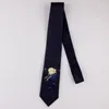 Bow Ties As A Gift Fashion Creative Black Astronaut Pattern Tie For Party Groom Box Packing 1pc KSN15