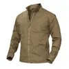 Men's Jackets Outdoor Solid Color Tactical Jacket Wear Waterproof Resistant High Quality Work JacketMen's Men'sMen's