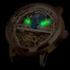 Armbandsur Top Men's Watch Automatisk mekanisk kvalitet Roman Tourbillon Waterproof Leather Men 2023 armbandsur Wristwatches