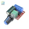 2 pièces Mini 5A 90W PWM 12V DC Module de contrôleur de vitesse de moteur DC-DC 4.5V-35V régulateur réglable interrupteur de contrôle 24V