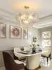 Pendant Lamps Crystal Glass Light For Dining Room Hanging Nordic Modern E14 Lamp Bedroom Chandeliers Living