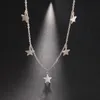 Chains Teamer Star Pentagram Necklace For Women Stainless Steel Choker Never Fade Pendant Korean Fashion Minimalist JewelryChains