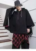 Men's Hoodies Hoodie Spring And Autumn Loose-fitting Bat Street Dance Cape Coat Large Fashion