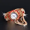 손목 시계 2023 탑 모조 다이아몬드 브레이슬릿 시계 여성 시계 숙녀 손목 시계 reelogio feminino montre femme clock