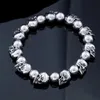 Bangle Men Hoge kwaliteit Skull Bracelet Men's Punk Grote verstelbare skelet sieraden GiftsBangle