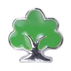 Charms 20st Metal Emalj Big Green Tree Floating Fit Open Memory Lockets Halsband Gift Smycken Tillbehör Parti F247Charms