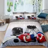 Bedding Sets Ice Hockey Duvet Cover Set Boys Puck King Size Sports Games Theme For Kids Youth Adult Men Winter Quilt