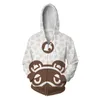 Men's Hoodies 2023 Selling Collection Animal Sen You Will Crossing3D Printed Hooded Cardigan Coat