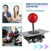 Gamecontroller 8-fach verstellbarer Joystick Arcade DIY Fighting Stick Teile für Video Sehr robuste Konstruktion Rot