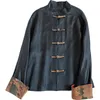 Women's Jackets Traditional Chinese Clothing Women Casual Qipao Tops Cheongsam Coats Blouse Retro T-shirt Shirts Robes Gown 2023