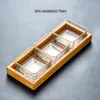 Płytki Nowoczesne salonowe przekąski szklane podwójne warstwy pudełko do przechowywania leniwe talerz owocowych