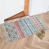 Teppiche Nordic Boho Baumwolle Leinen Quaste Teppich Ethnische Wind Teppich Tür Boden Teppiche Fuß Pad Schlafzimmer Rutschfeste Matte Hause dekorative Teppiche