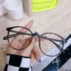 Zonnebrilstijl ronde afgewerkte myopia glazen unisex vintage heldere lens kortzichtig brillen luxe recept diopter-bril