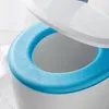 Okładki toaletowe zmywalny naklejka pokrywa pianka Wodoodporna miękka mata silikonowa cztery podkładka o kształcie O najbliższa łazienka cu v2n0