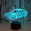 Настольные лампы USB -светодиодные настольные лампы Тип автомобильный 3D 3D быстро продажи