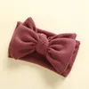 New Baby Ribbon Headband Soft Knitting Children's Headwear Bow Headbands Girl Headscarf Girls Hairband Accessories 1404