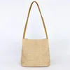 Evening Bags Straw Bag Summer Beach Tote Big Rattan Wicker Handbags Lady Casual Travel Bucket Shoulder Large Capacity Shopper 2023 Trend