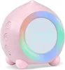Clocks Accessories Other & Digital Alarm Clock LED Bedside Dual With Night Light Small Travel USB Powered Cute Peach Deisgn