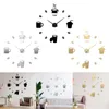 Zegary ścienne 47 -calowe DIY Starcki okrągłe dekoracyjne dekoracje do wystroju domu w salonie