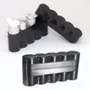 Scatole portaoggetti impermeabili in plastica nera da viaggio, 5 rotoli da 120 custodie per pellicole, 137 mm x 73 mm