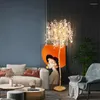 Vloerlampen moderne luxe el projectlamp creatieve woonkamer kristallen tak kunst decoratief