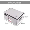 Borda de pastas duras dobráveis ​​destacáveis ​​caixa de armazenamento caixa de bolsa multifuncional Arquivo de alta qualidade Orgnizer de grande capacidade